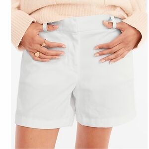 J.Crew Women’s 9" Classic Bermuda Shorts White – Size 10 Travel Beach Preppy